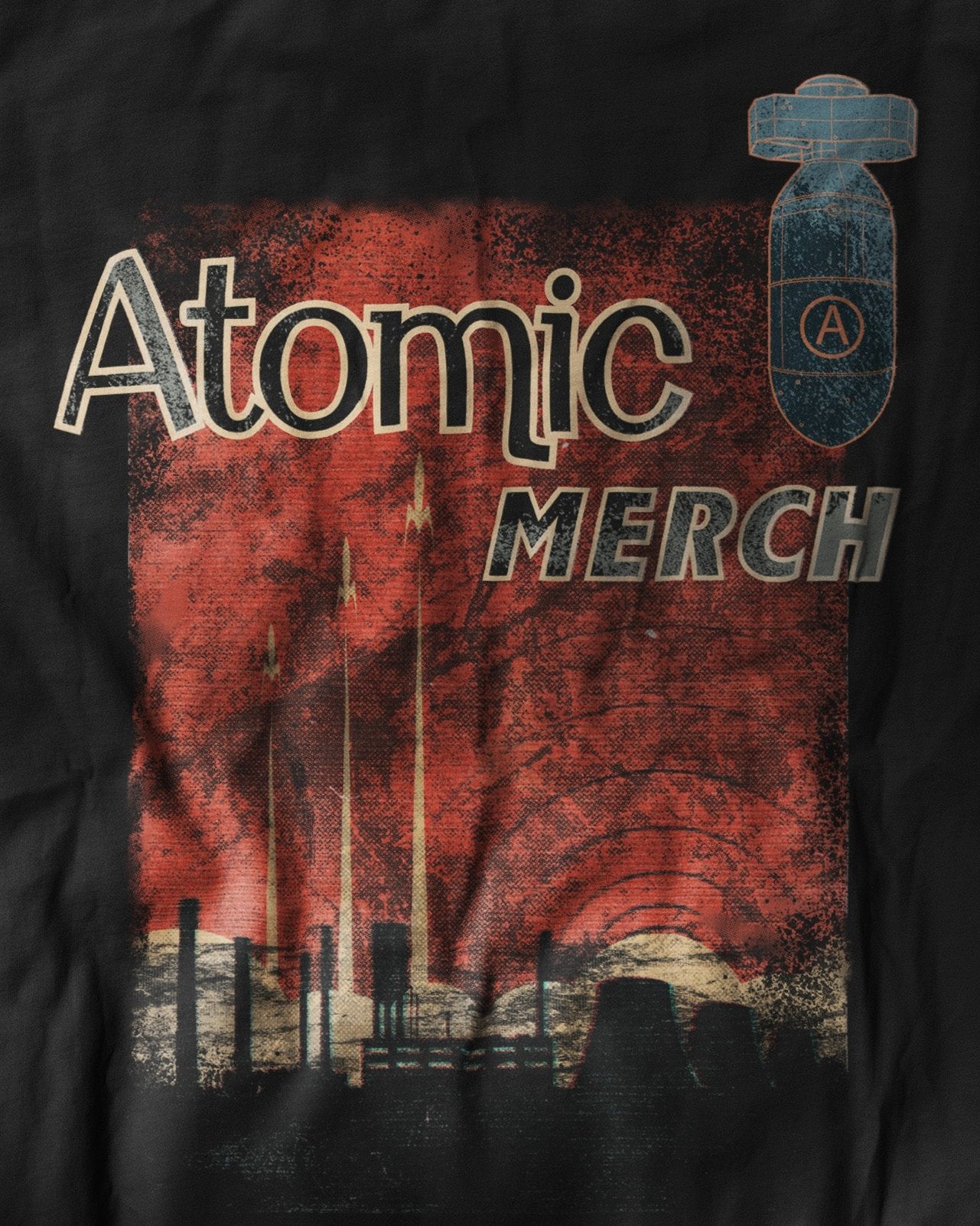 Hoodie Orgánico Print Atomic Merch Original