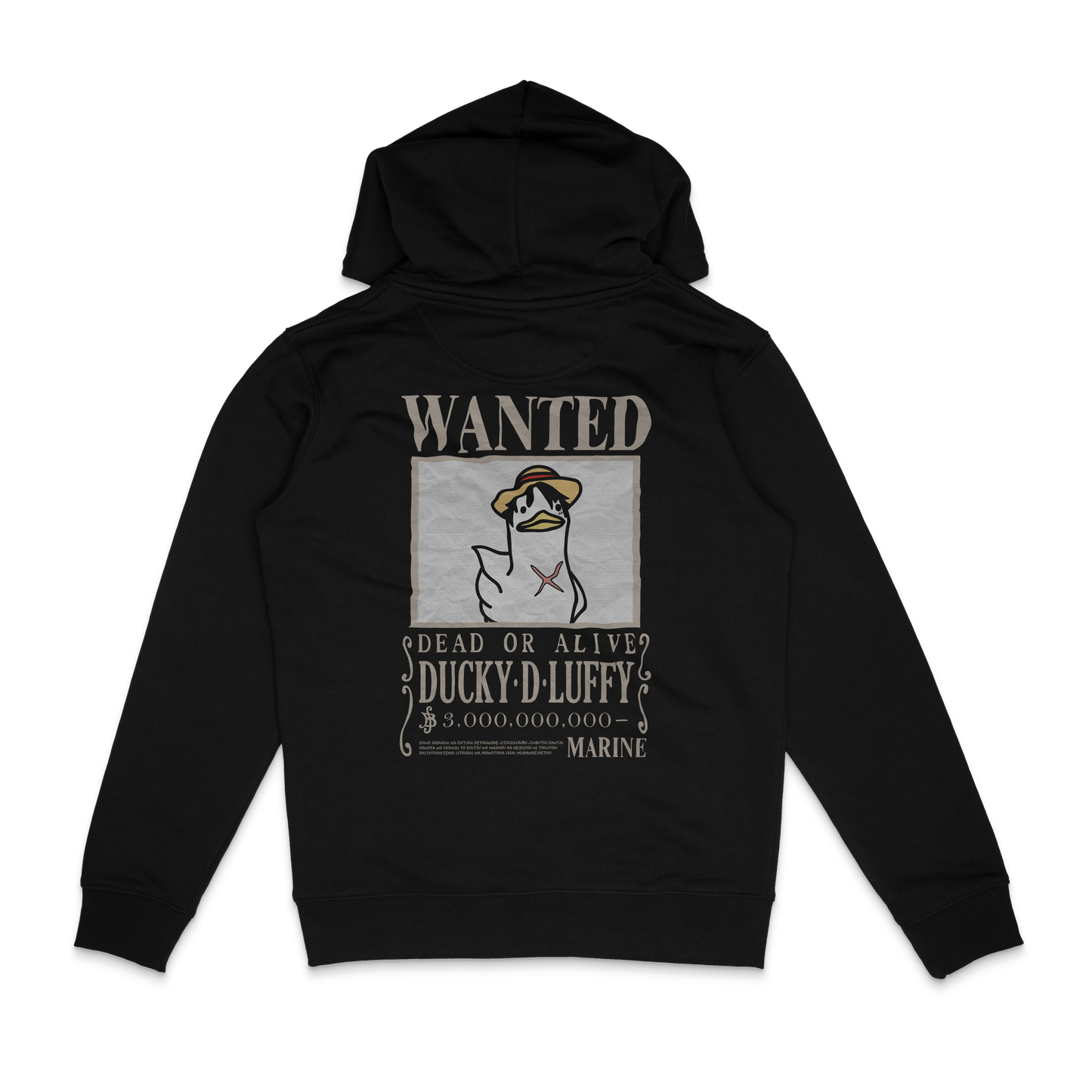 Hoodie Orgánico Ducky D Luffy Wanted