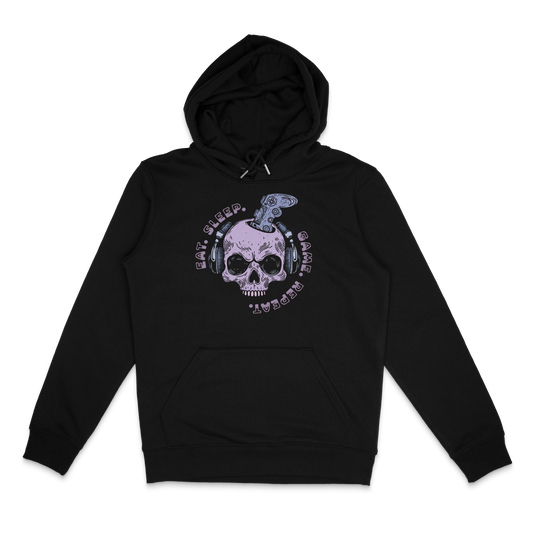 Hoodie Organico Eat, Game, Sleep, Repeat Atomic Merch Original